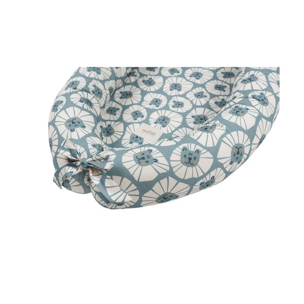 Modré hniezdočko pre bábätko Denim Lions - Malomi Kids-image-2