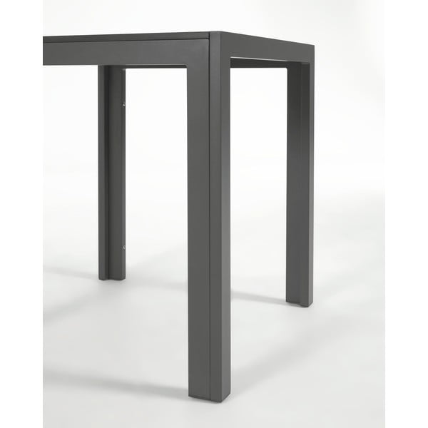 Sivý hliníkový vonkajší stôl Kave Home Sirley, 70 x 70 cm-image-2