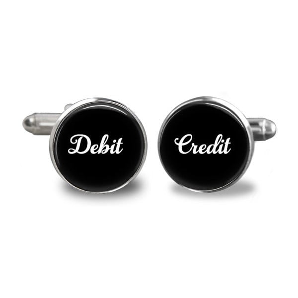 Manžetové gombíky Debit Credit