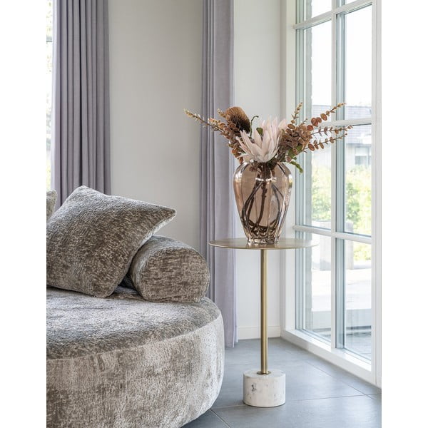 Kovový okrúhly odkladací stolík ø 41 cm Lecco – House Nordic-image-1