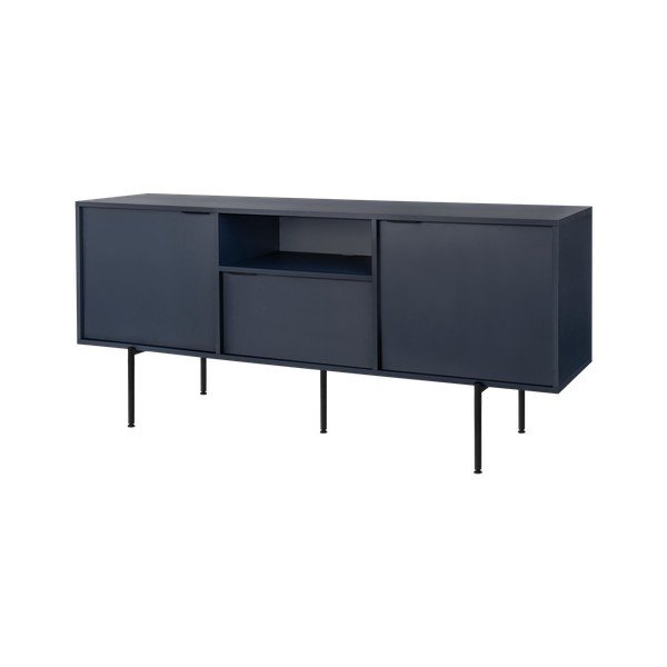 Tmavomodrý TV stolík 180x79x50 cm Bau – noo.ma