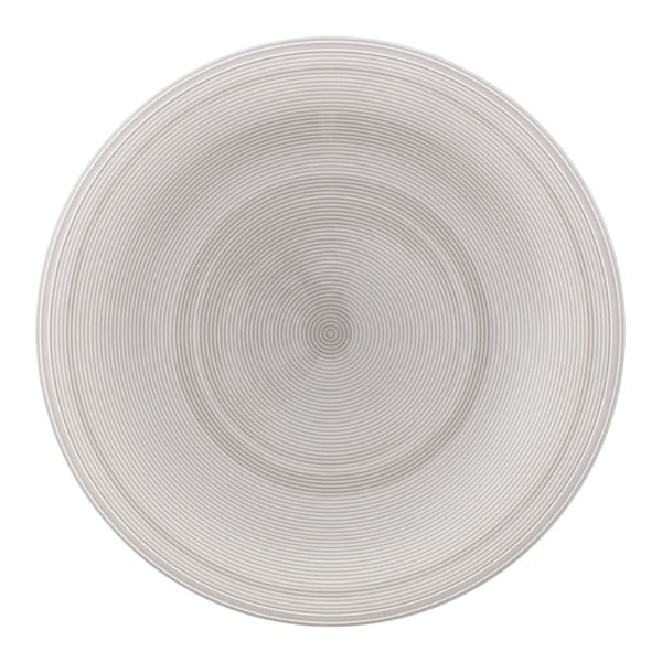 Bielo-sivý porcelánový tanier Like by Villeroy & Boch, 28,5 cm