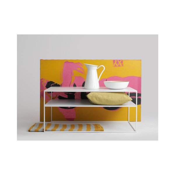 Biely konferenčný poschodový stolík Custom Form Tensio, dĺžka 100 cm-image-3