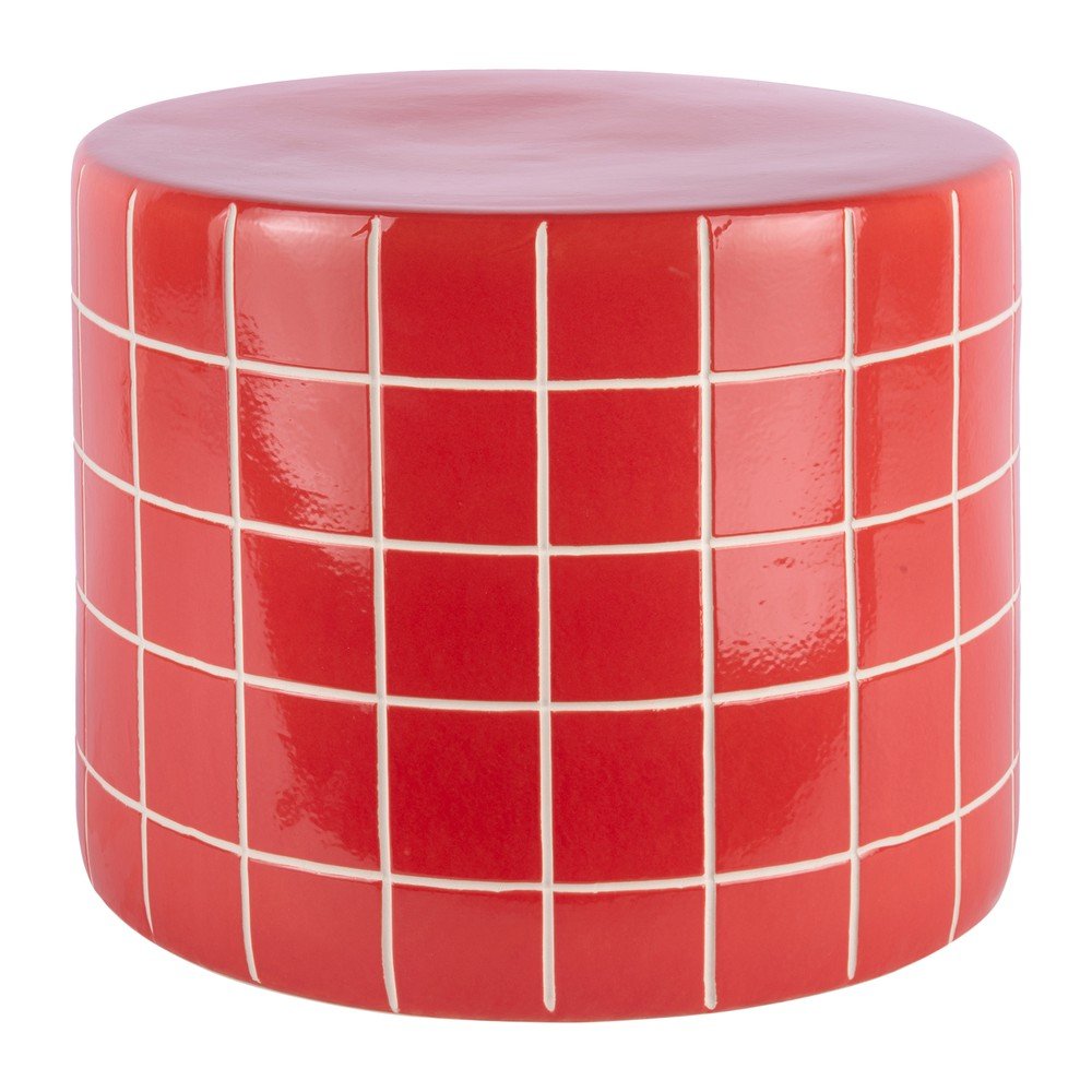 E-shop Keramický okrúhly odkladací stolík ø 42 cm Retro Tiles – Leitmotiv