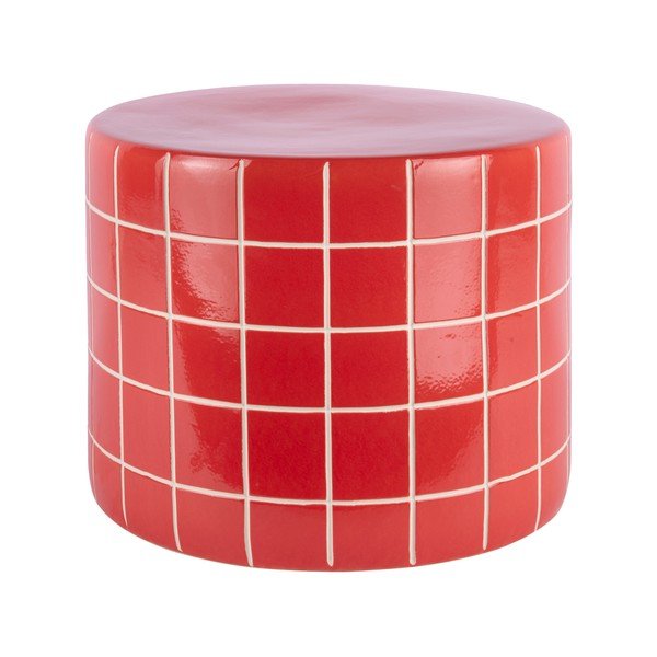 Keramický okrúhly odkladací stolík ø 42 cm Retro Tiles – Leitmotiv