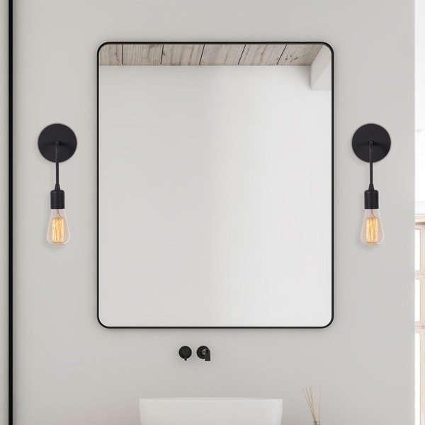 Matne čierne nástenné svietidlo Dartini – Opviq lights-image-4