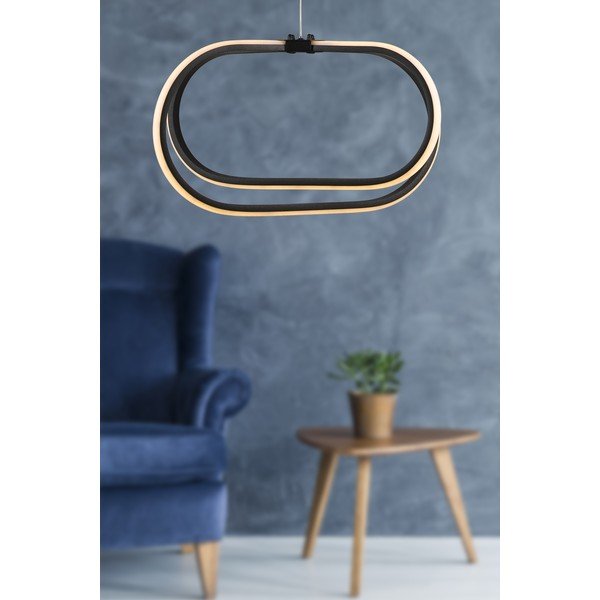 Čierne kovové LED závesné svietidlo ø 42 cm Loca – Squid Lighting-image-1