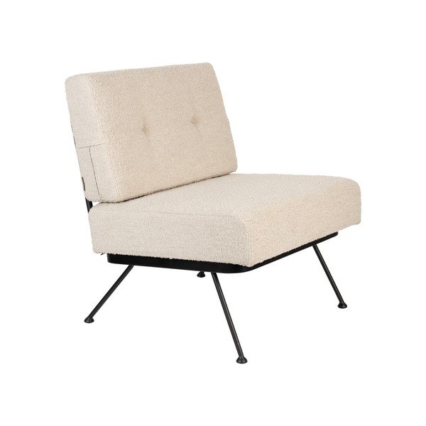 Krémové kreslo Bowie – Zuiver