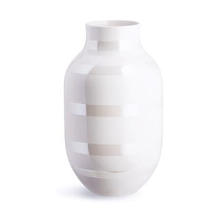 Biela kameninová váza Kähler Design Omaggio, výška 30,5 cm