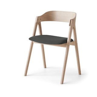 Čierna/prírodná jedálenská stolička z dubového dreva Mette – Hammel Furniture