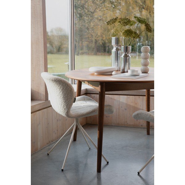 Okrúhly rozkladací jedálenský stôl s prídavnou doskou v dekore orechového dreva ø 120 cm Twist – Zuiver-image-2