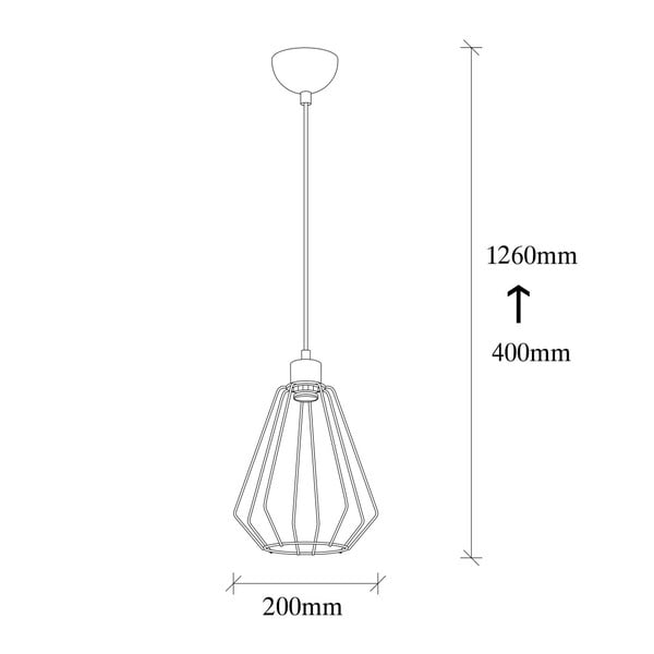 Čierne kovové závesné svietidlo Opviq lights Mando-image-3