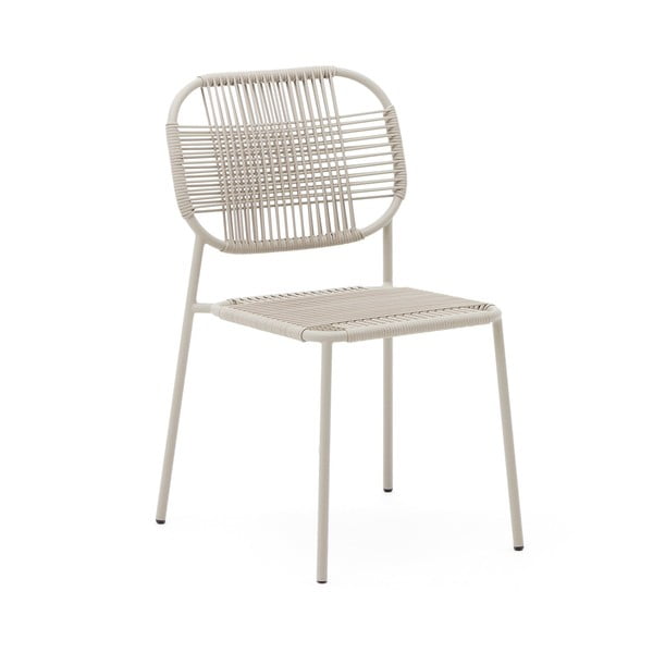 Béžová kovová záhradná stolička Talaier – Kave Home