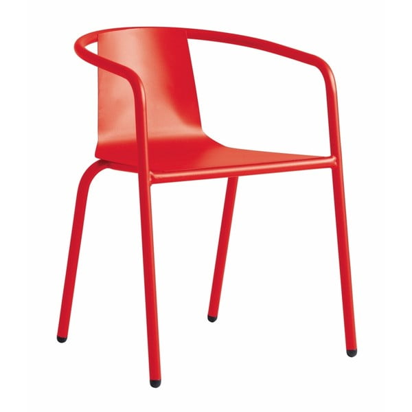 Červená záhradná stolička Isimar Cadiz