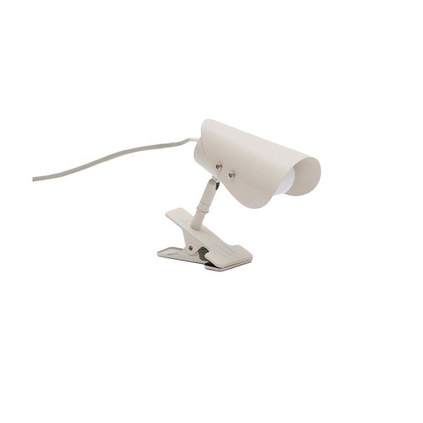 Svetlosivá kovová stolová lampa s klipom (výška  16 cm) Jula – Kave Home