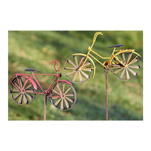 Sada 2 záhradných dekorácií Bikes