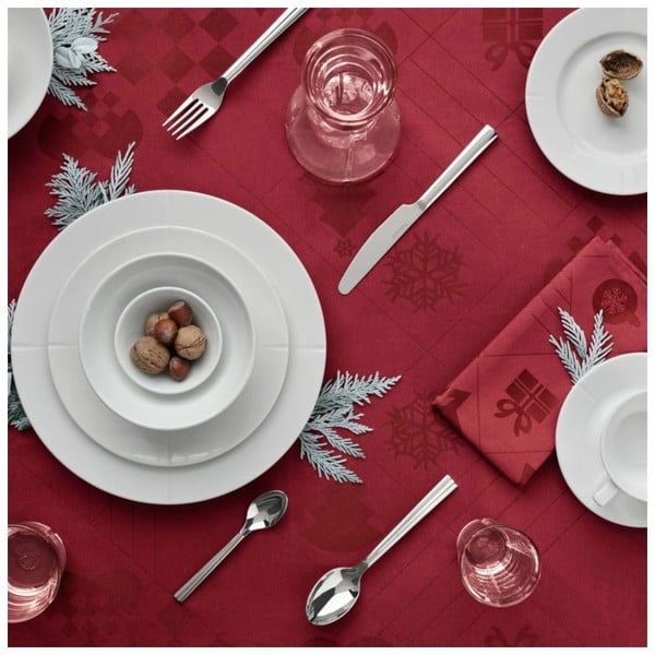 Damaškový obrus s vianočným motívom 150x220 cm Natale – Rosendahl-image-3
