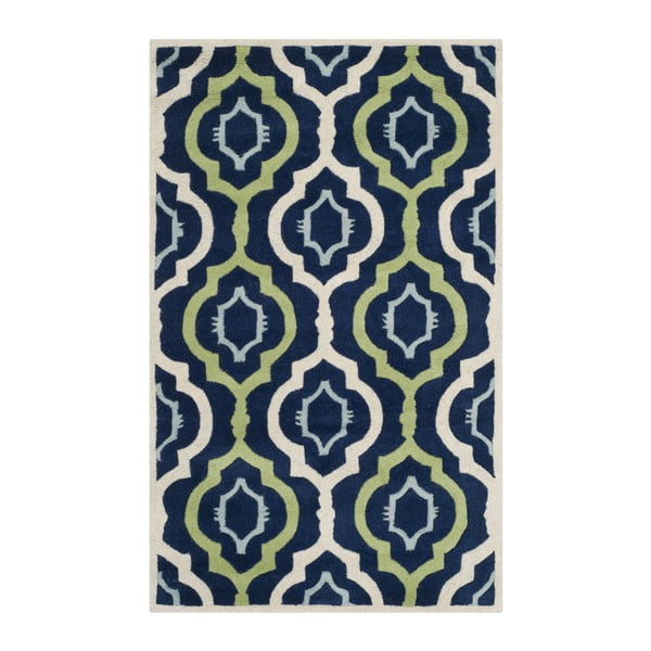 Ručne vyšívaný koberec Mykonos, 91x152 cm
