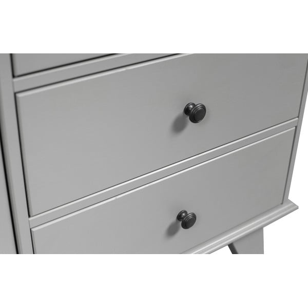 Svetlosivá detská šatníková skriňa z borovicového dreva 98x190 cm Lily – WOOOD-image-1