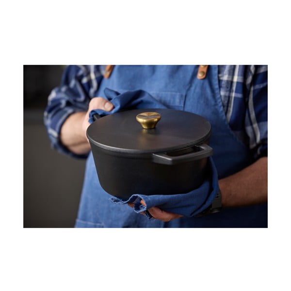 Liatinový hrniec s pokrievkou na indukciu 3,6 l – Holm-image-1