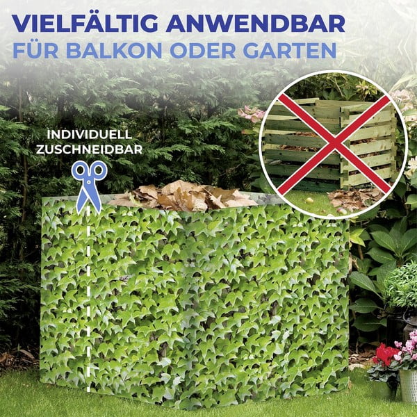 Zelená plastová balkónová zástena 500x85 cm Wilder Wein – Maximex-image-1