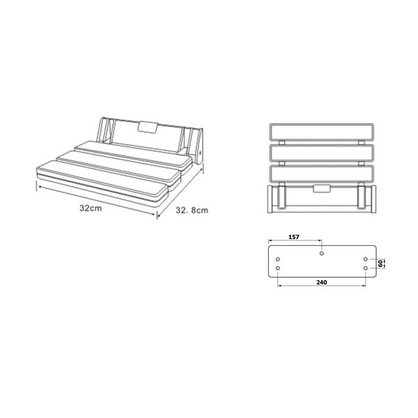 Sedadlo do sprchy Aqualine Handicap – Sapho-image-1
