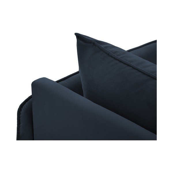 Tmavomodrá zamatová leňoška (pravý roh) Vienna – Cosmopolitan Design-image-1