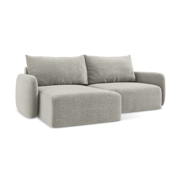 Svetlosivá rozkladacia/s úložným priestorom rohová pohovka (ľavý roh) Kalena – Makamii-image-1