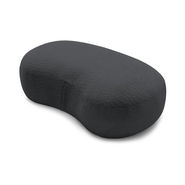 Tmavosivá podnožka z textílie bouclé Saint-Germain – Bobochic Paris-image-4