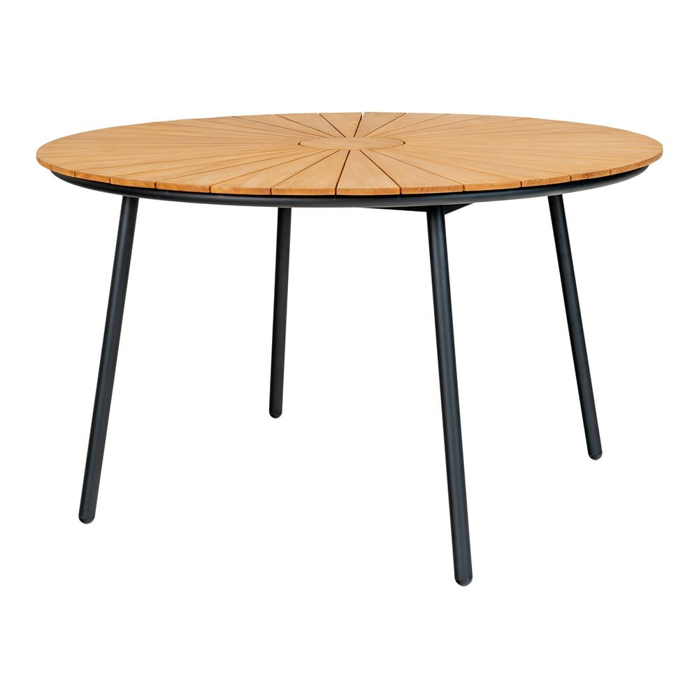 E-shop Okrúhly záhradný jedálenský stôl z teakového dreva ø 130 cm Cleveland – House Nordic