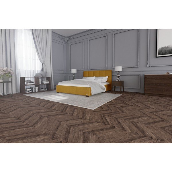 Oranžová dvojlôžková posteľ Guy Laroche Home Allure, 140 x 200 cm-image-3
