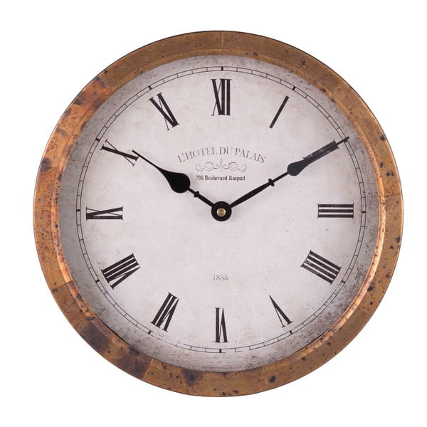 Nástenné hodiny Clayre & Eef Naturo, ⌀ 31 cm
