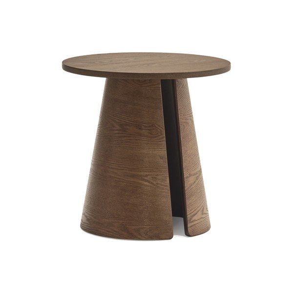 Okrúhly odkladací stolík v dekore jaseňa ø 50 cm Cep – Teulat-image-1