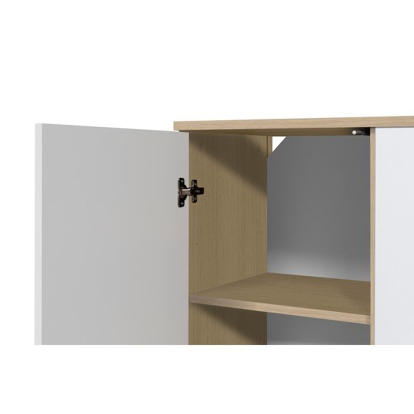 Biela komoda TemaHome Albi, šírka 190 cm-image-1