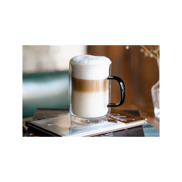 Sklenené hrnčeky v súprave 2 ks 350 ml Carbon – Vialli Design-image-1