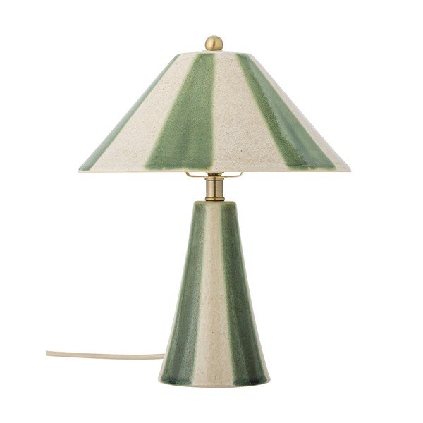 Keramická stolová lampa s keramickým tienidlom (výška  35 cm) Olive – Bloomingville