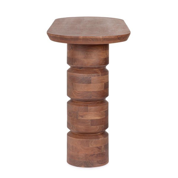 Konzolový stolík z mangového dreva v tmavo prírodnej farbe 45x130 cm Cortez – Bizzotto-image-1