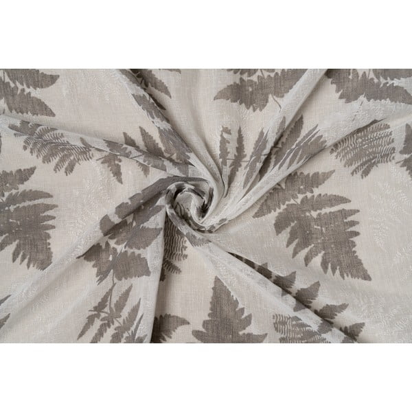 Bielo-sivá záclona 300x260 cm Feriga - Mendola Fabrics-image-3