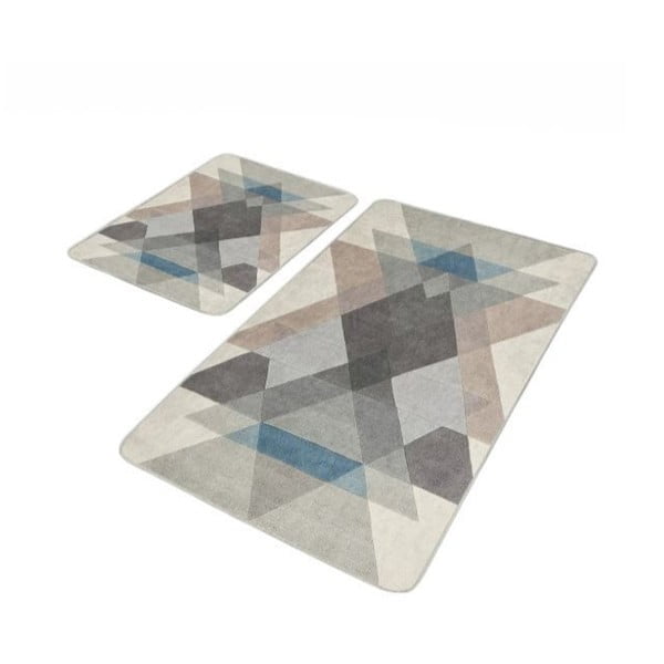 Zamatové kúpeľňové predložky v súprave 2 ks 60x100 cm – Mila Home