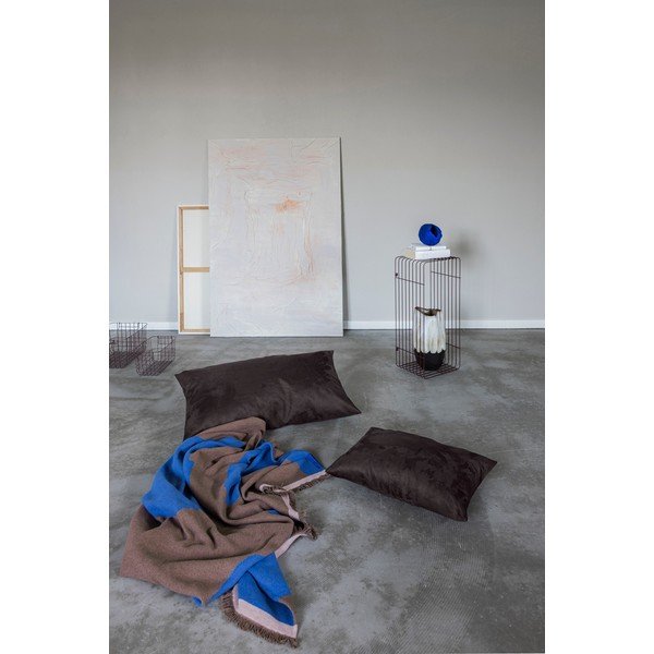 Vínovočervená/modrá televízna deka z recyklovanej bavlny 130x175 cm Studio – Mette Ditmer Denmark-image-3