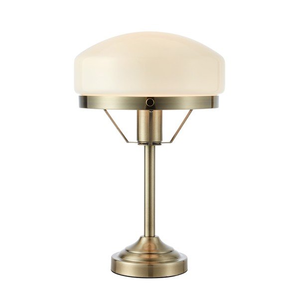 Krémovobiela/v mosadznej farbe stolová lampa (výška  39 cm) Aurelia – Markslöjd