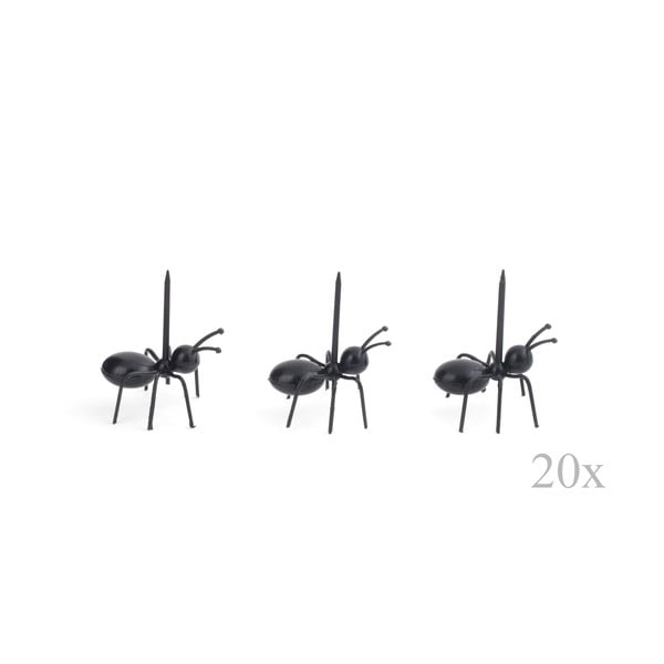 Sada 20 špáradiel na servírovanie Kikkerland Ants