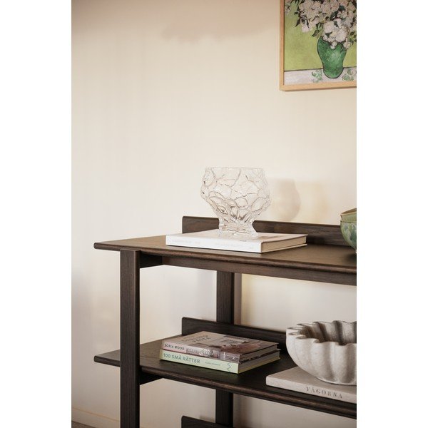 Konzolový stolík s doskou v dubovom dekore v tmavo prírodnej farbe 43x150 cm Kilian – Rowico-image-3