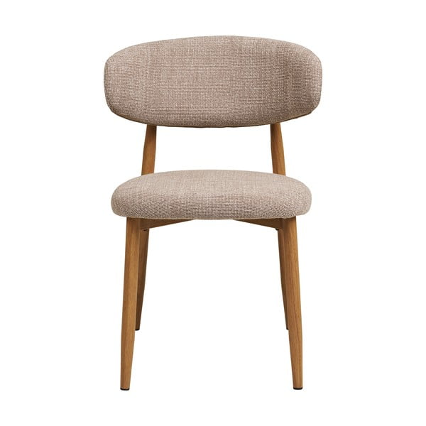 Béžová/v prírodnej farbe čalúnená jedálenská stolička Levanto – House Nordic-image-3