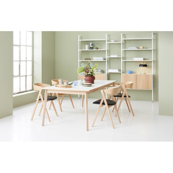 Rozkladací jedálenský stôl s bielou doskou Hammel Avion 220 x 100 cm-image-3