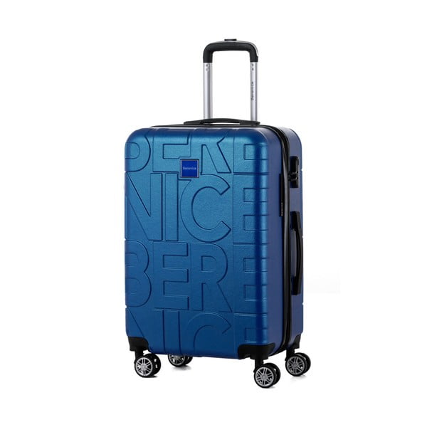 Modrý cestovný kufor Berenice Typo, 71 l