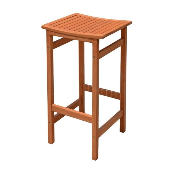 Hnedé drevené záhradné barové stoličky v súprave 2 ks Palmdale – Garden Pleasure-image-1