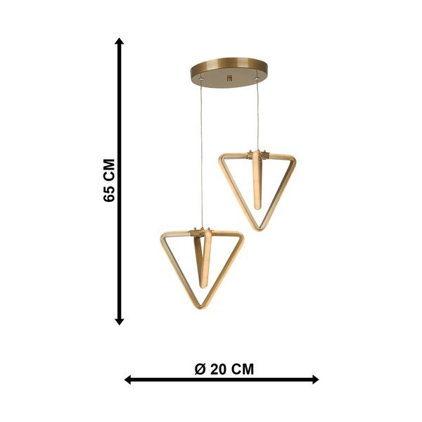 Kovové LED závesné svietidlo v bronzovej farbe ø 20 cm Baris – Squid Lighting-image-4