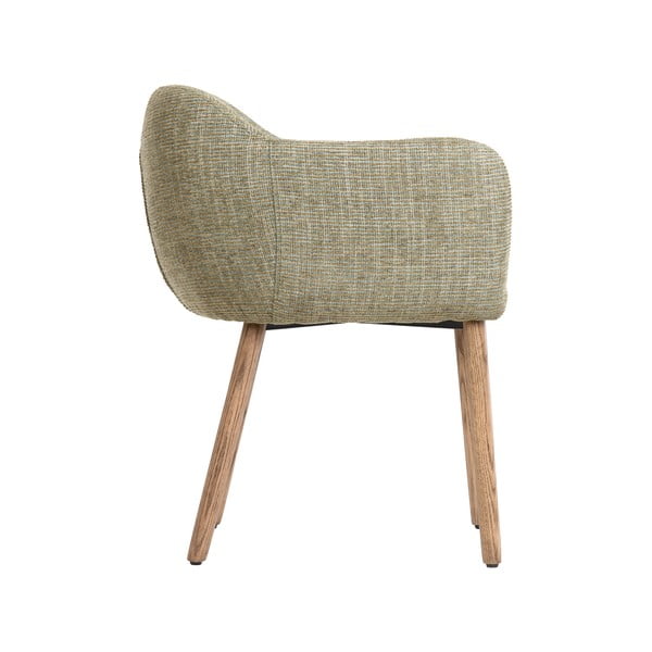 Svetlozelené čalúnené jedálenské kreslá v súprave s podrúčkami 2 ks Blaine – Light & Living-image-3