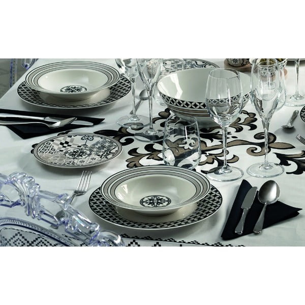18-dielna súprava porcelánových tanierov Brandani Alhambra-image-1